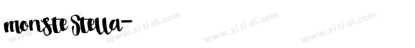 monste Stella字体转换